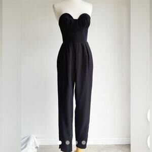 NWT Keepsake the Label Black Strapless Tailored Jumpsuit Small